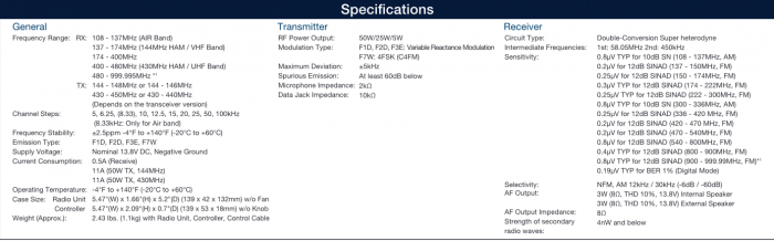 Yaesu FTM-200D Mobile Transceiver