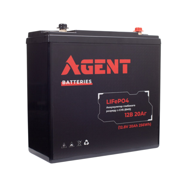 Акумулятор глибокого розряду AGENT LiFePO4 6V 4.5Ah Акумулятор глибокого розряду AGENT LiFePO4 6V 4.5Ah