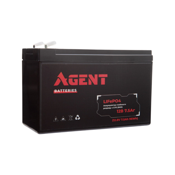 Акумулятор глибокого розряду AGENT LiFePO4 6V 4.5Ah Акумулятор глибокого розряду AGENT LiFePO4 6V 4.5Ah