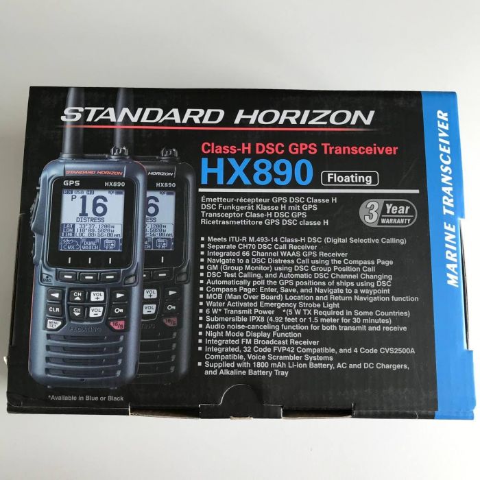 Standard Horizon HX890, морська УКХ радіостанція