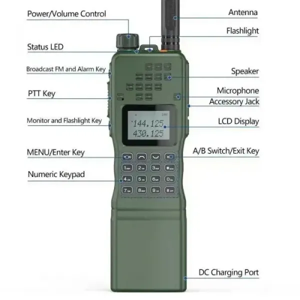 Рація Baofeng AR-152 Green (оливка) 18 Вт