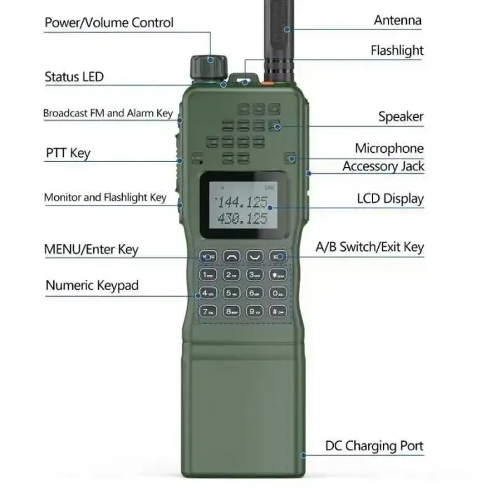 Рація Baofeng AR-152 Green (оливка) 18 Вт