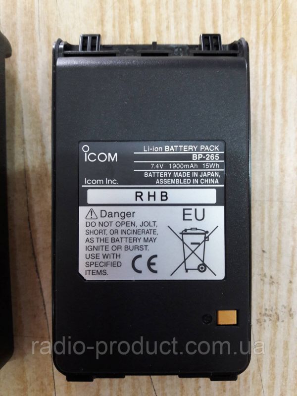 Icom BP-265, оригінальний акумулятор для радіостанції Icom IC-F3003/4003